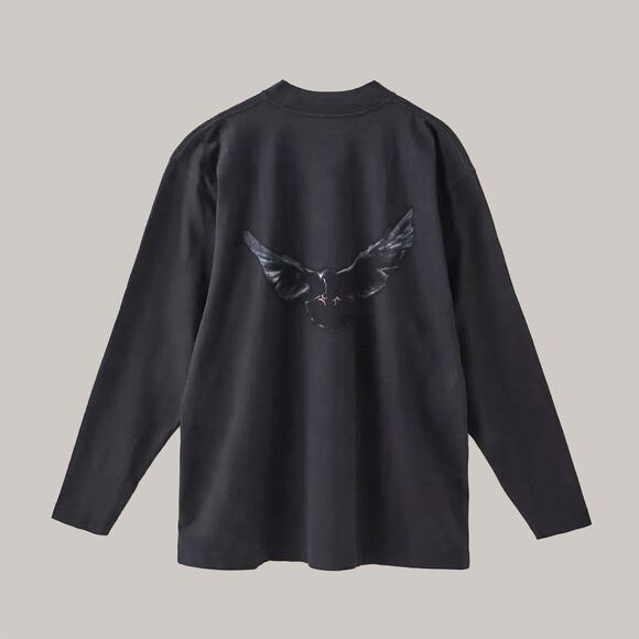 Yeezy YZY Gap Engineered by Balenciaga Dove Tee 'Black' Medium Mock Neck top - Picture 2 of 4